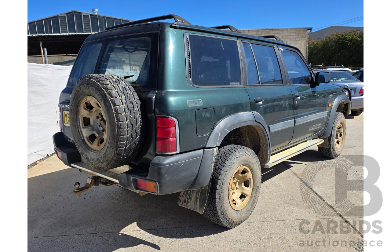 6/1999 Nissan Patrol ST (4x4) GU 4d Wagon Green 2.8L - 7 Seats