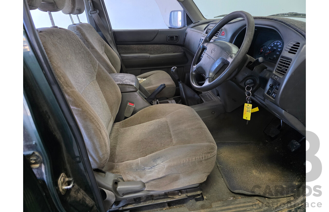 6/1999 Nissan Patrol ST (4x4) GU 4d Wagon Green 2.8L - 7 Seats
