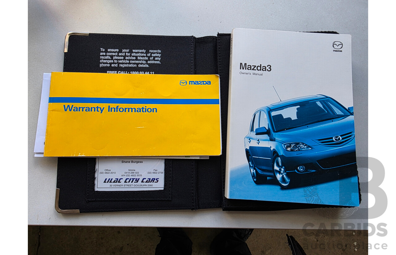 5/2005 Mazda Mazda3 SP23 BK 4d Sedan Black 2.3L