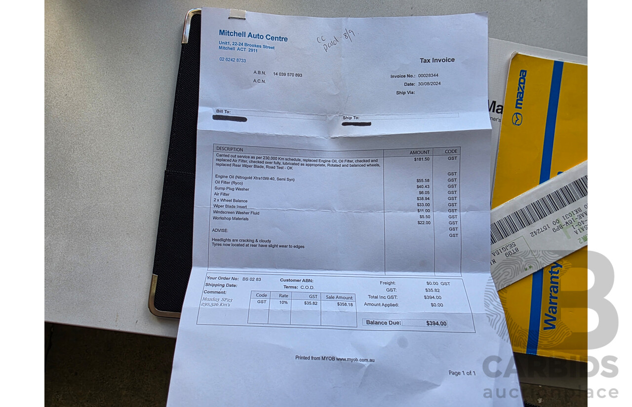 5/2005 Mazda Mazda3 SP23 BK 4d Sedan Black 2.3L