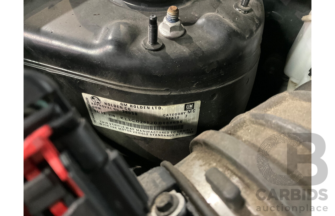 11/2013 Holden Captiva 7 LX (AWD) CG MY13 4d Wagon Carbon Flash Metallic V6 3.0L - 7 Seater