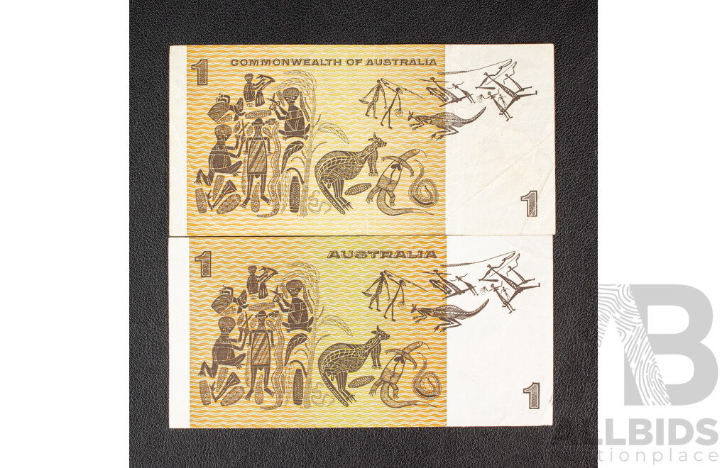 Collection of Australian Banknotes Including Four 1972 Five Dollar Notes Including 1972 Phillips/Wheeler R204, 1976 Knight/Wheeler R206a, Two 1997 Macfarlane/Evans, 1985 Two Dollars Johnston/Fraser R89...........