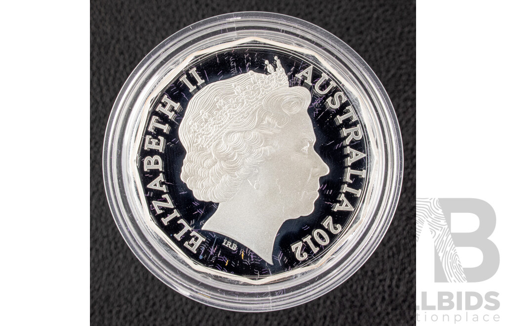 Australian RAM 2012 Silver Proof Fifty Cent Coin, Diamond Jubilee of the Accession of Queen Elizabeth II