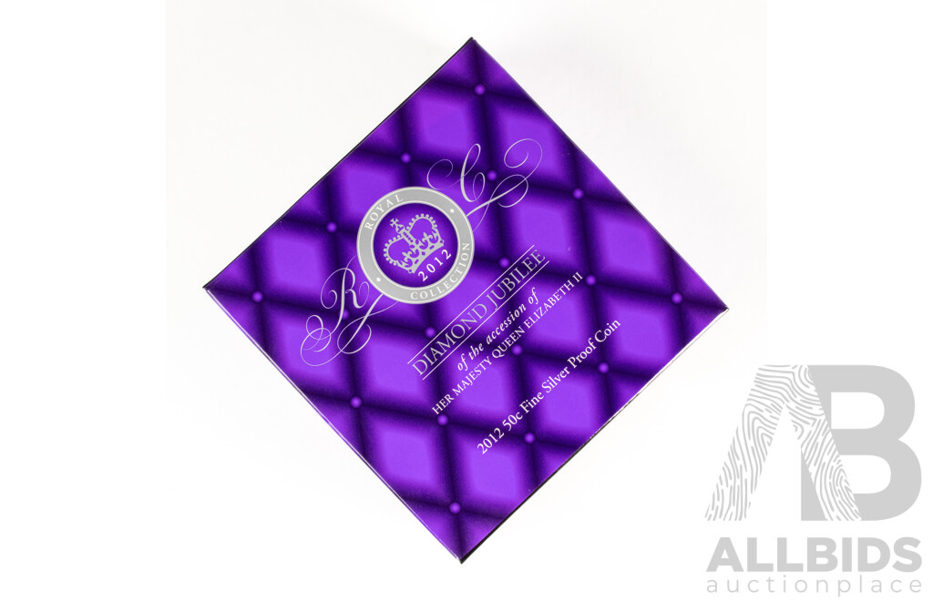 Australian RAM 2012 Silver Proof Fifty Cent Coin, Diamond Jubilee of the Accession of Queen Elizabeth II