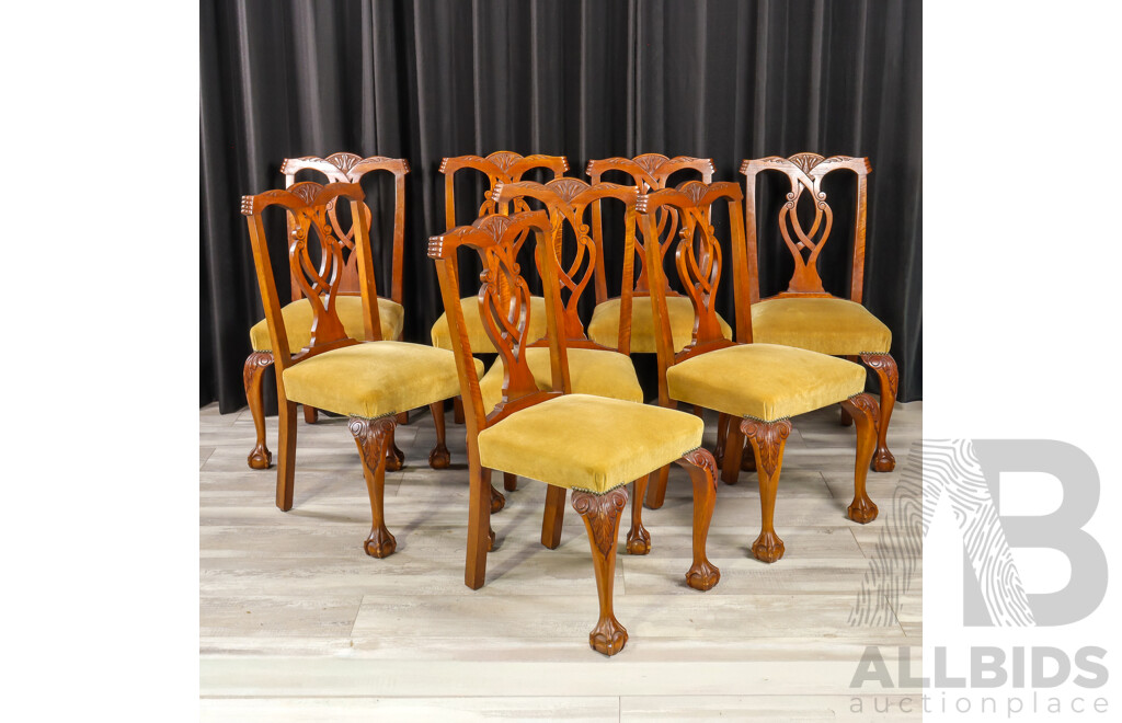 Hepplewhite Style Nine Piece Dining Setting