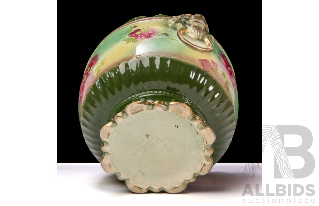 Vintage English Porcelain Hand Painted Jardiniere