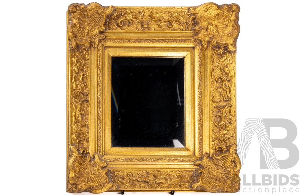 Lovely Vintage Ornate Gilt Framed Mirror, 48 X 43 Cm (frame)