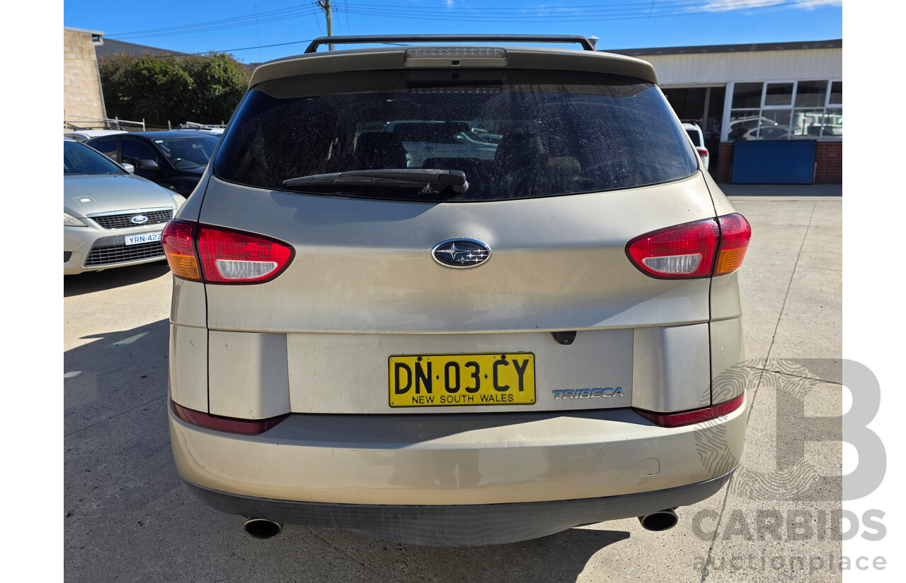 6/2007 Subaru Tribeca 3.0R (5 Seat) MY07 4d Wagon Gold 3.0L
