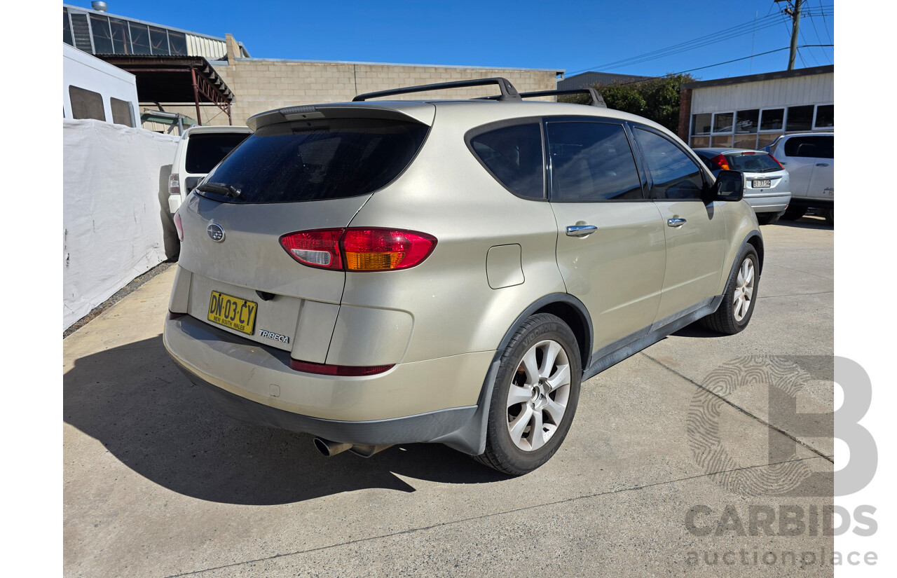 6/2007 Subaru Tribeca 3.0R (5 Seat) MY07 4d Wagon Gold 3.0L