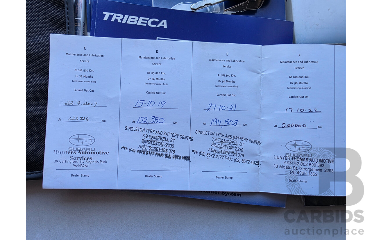 6/2007 Subaru Tribeca 3.0R (5 Seat) MY07 4d Wagon Gold 3.0L