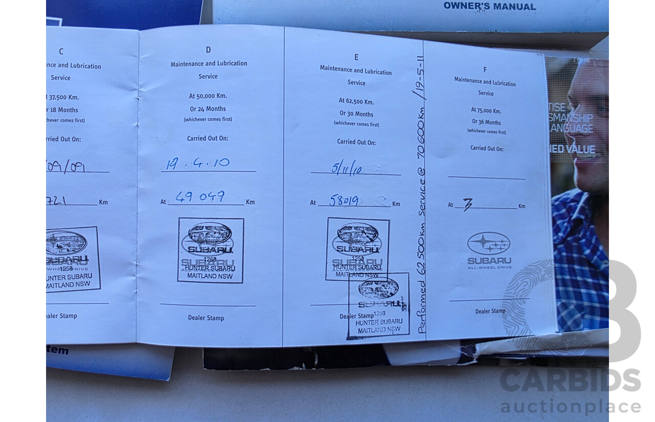 6/2007 Subaru Tribeca 3.0R (5 Seat) MY07 4d Wagon Gold 3.0L