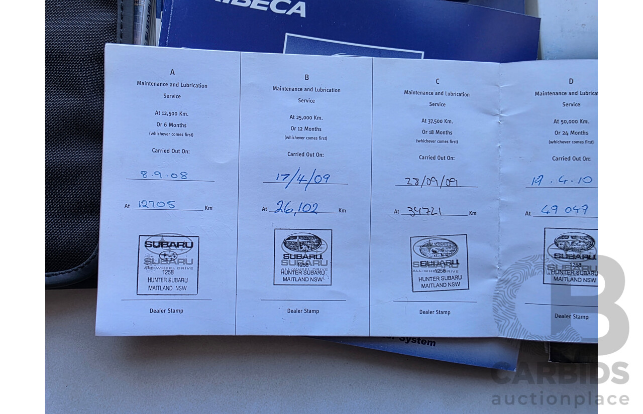 6/2007 Subaru Tribeca 3.0R (5 Seat) MY07 4d Wagon Gold 3.0L