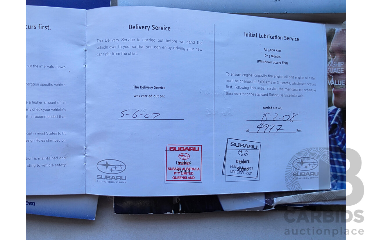 6/2007 Subaru Tribeca 3.0R (5 Seat) MY07 4d Wagon Gold 3.0L