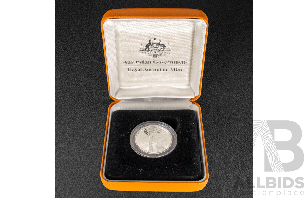 Australian RAM 2006 Silver One Dollar Coin, Fifty Years of Australian Television .999