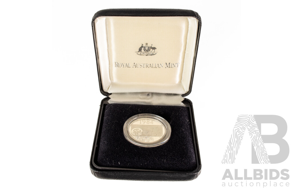 Australian RAM 1994 Silver Proof One Dollar Coin, Tenth Anniversary of the Replacement of the One Dollar Note .925