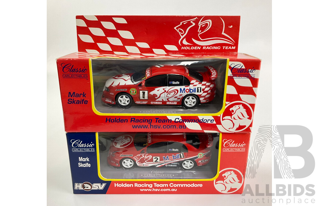 Two Classic Carlectables Diecast Holden Commodores, Mark Skaife - 1:43 Scale