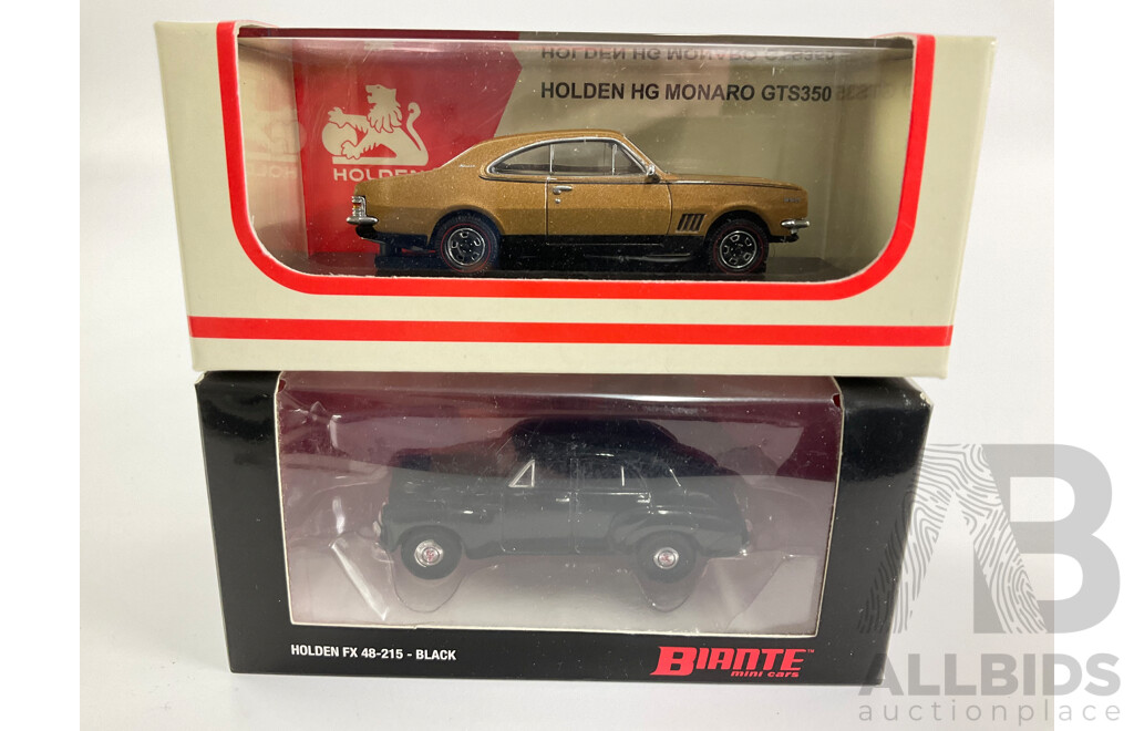 Biante Diecast Holden 1970 HG Monaro GTS and Holden FX 48-215  - 1:64 Scale