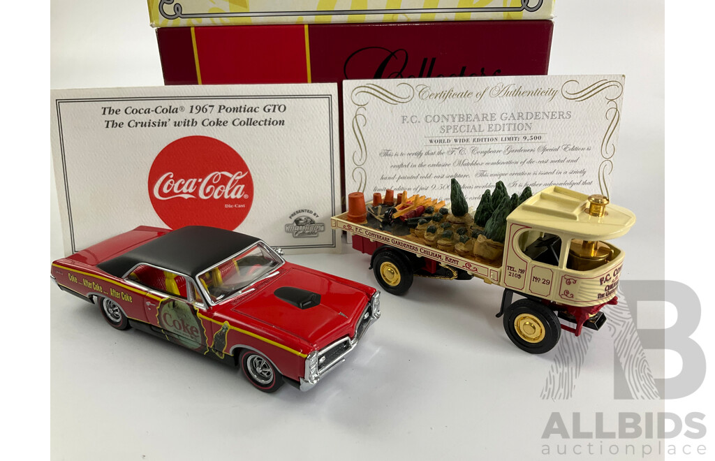 Matchbox Collectables Diecast 1967 Pontiac GTO and F.C Conybeare Gardeners Special Edition