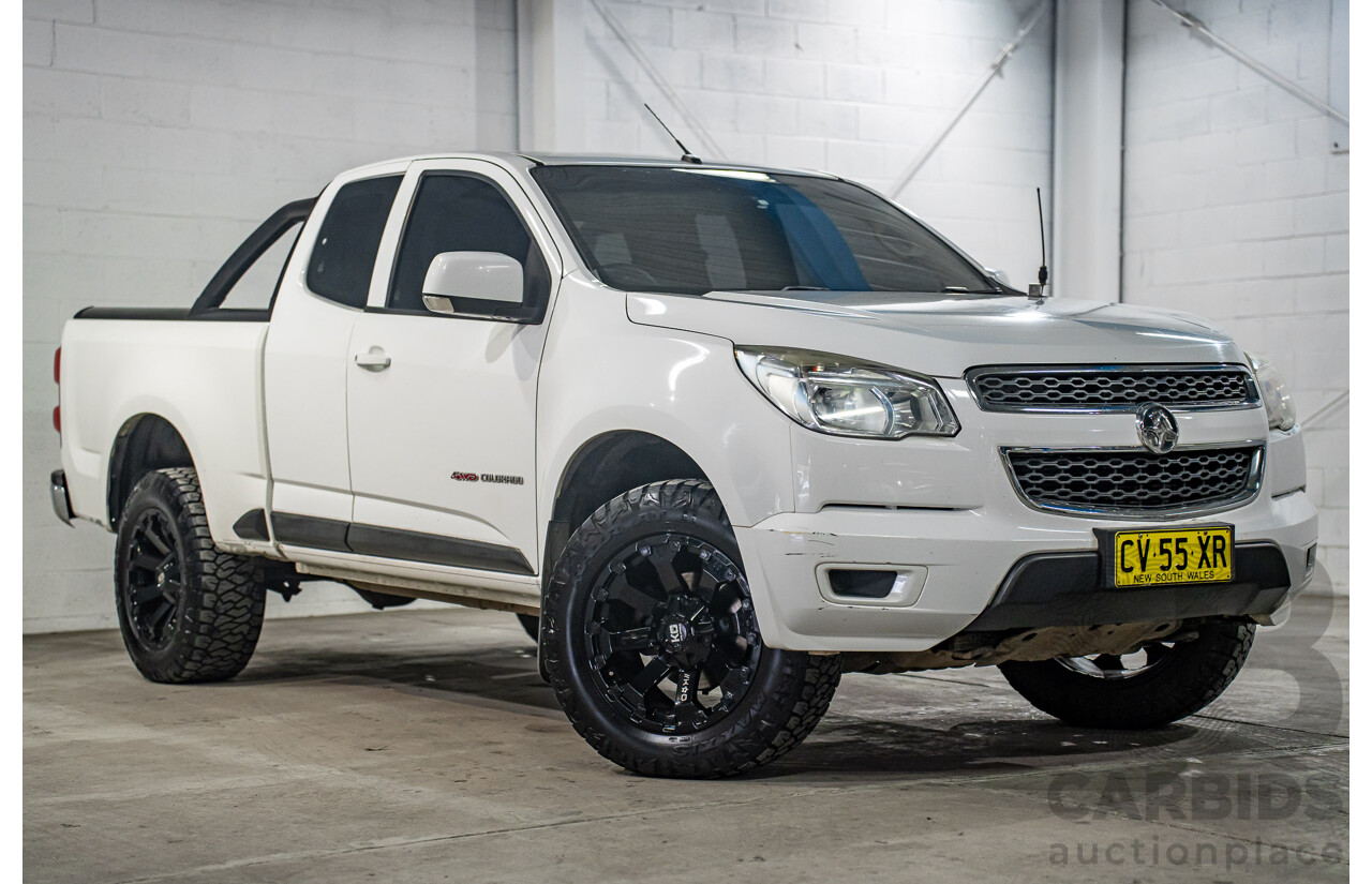 10/2015 Holden Colorado LS (4x4) RG MY16 Space C/Chas Summit White Turbo Diesel 2.8L