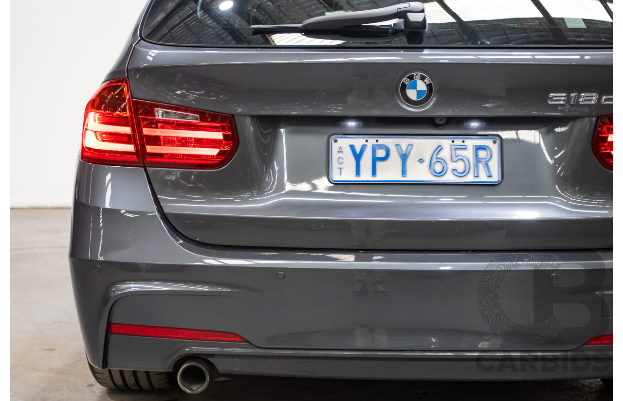 04/2015 BMW 318d M-Sport Touring F31 MY15 4D Wagon Mineral Grey Metallic Turbo 2.0L Diesel