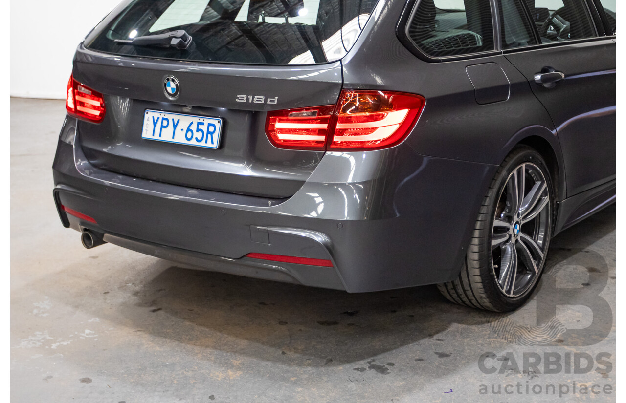 04/2015 BMW 318d M-Sport Touring F31 MY15 4D Wagon Mineral Grey Metallic Turbo 2.0L Diesel
