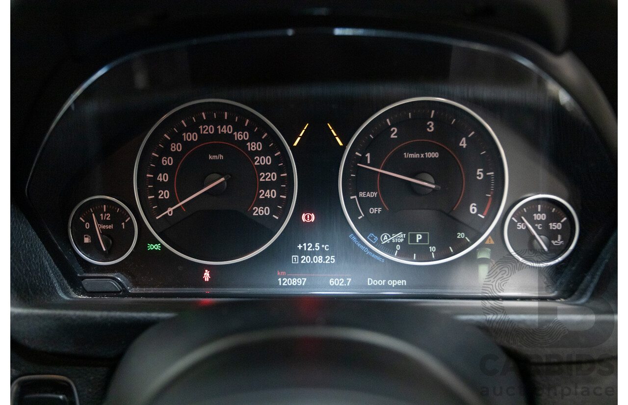 04/2015 BMW 318d M-Sport Touring F31 MY15 4D Wagon Mineral Grey Metallic Turbo 2.0L Diesel