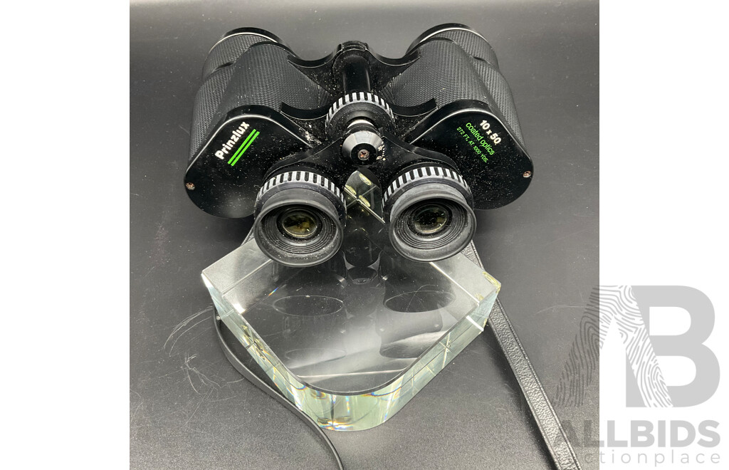 Prinzlux Binoculars 10x50 Coated Optics 272 Ft at 1000  YDS.