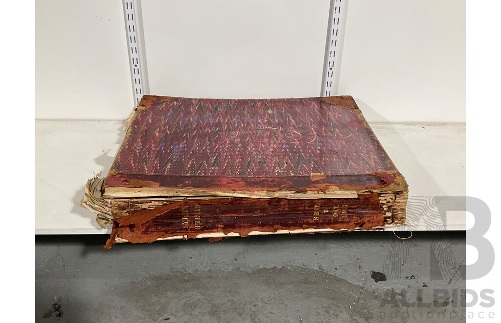 Hard Cover Bound Sydney Morning Herald Newspaper Archive September to October 1937