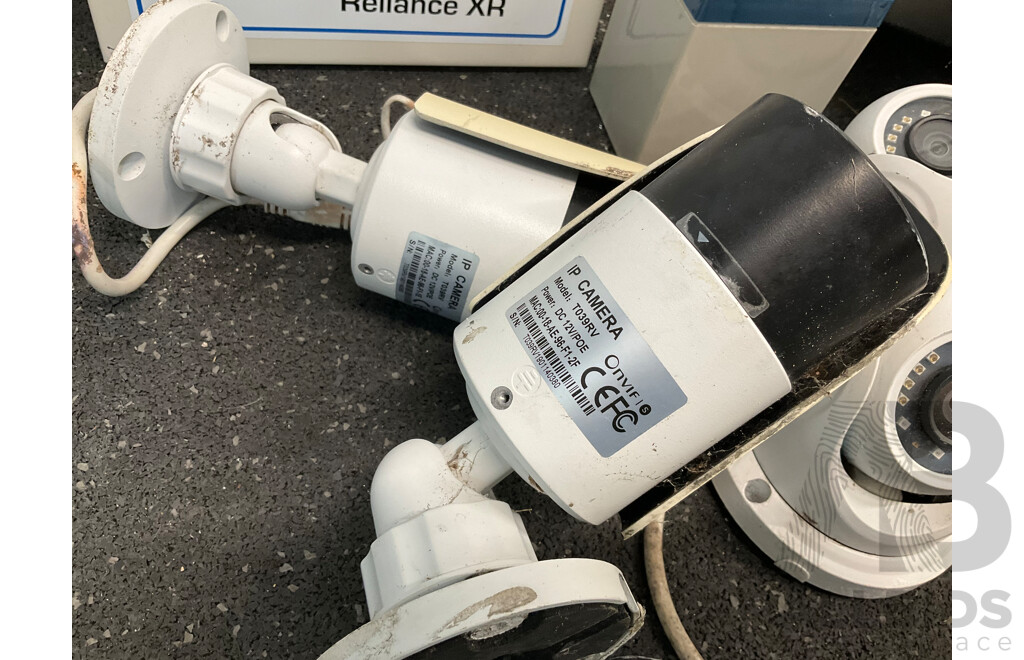 CCTV IP Camera Kit, Including Video Recorder, Several Dome and Bullet Security Cameras