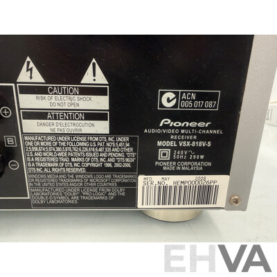 Pioneer Audio/Video Receiver - VSX-818V