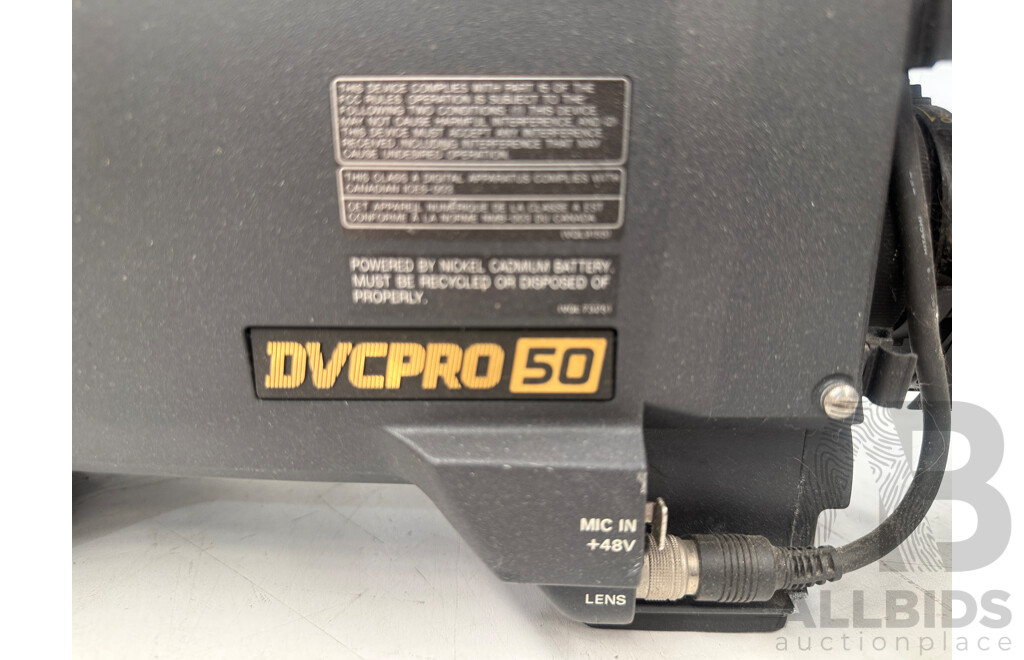 Cannon DVCPRO 50 Video Camera + Ashton Tripods