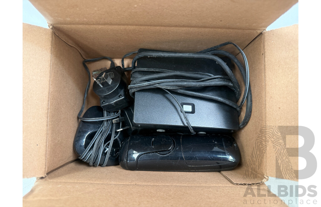 Nikon Flash + 2 Boxes of Household Portable Phones + Other Equipment