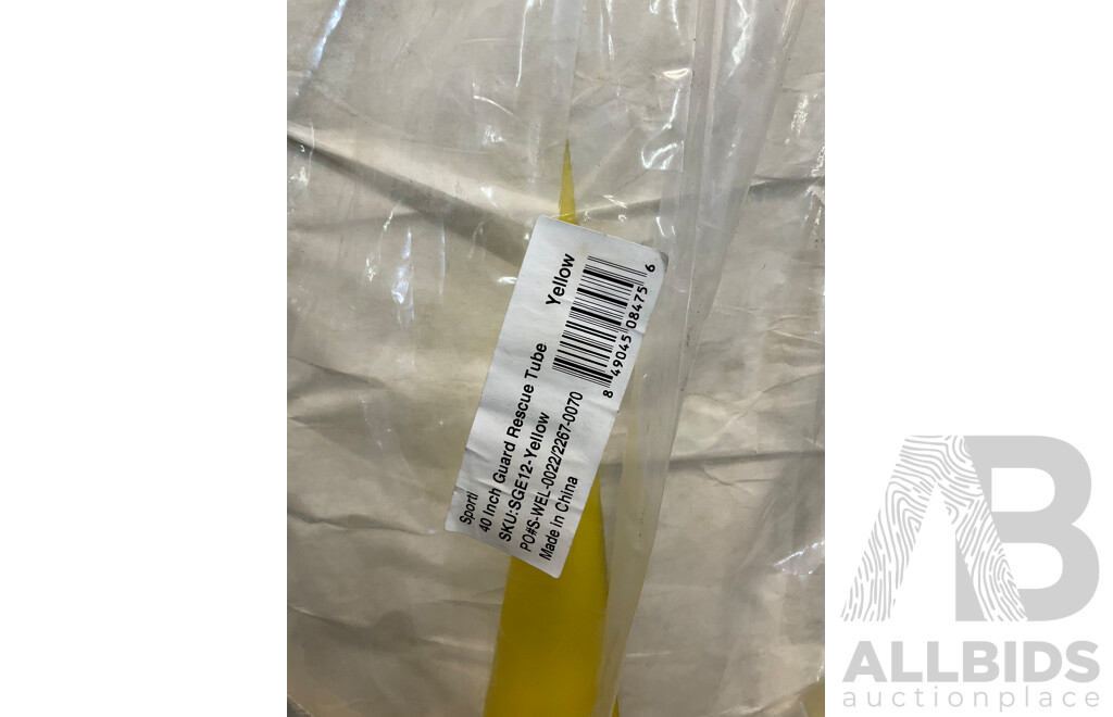 SPORTI 40inch Guard Rescue Tube Yellow - Lot of 3