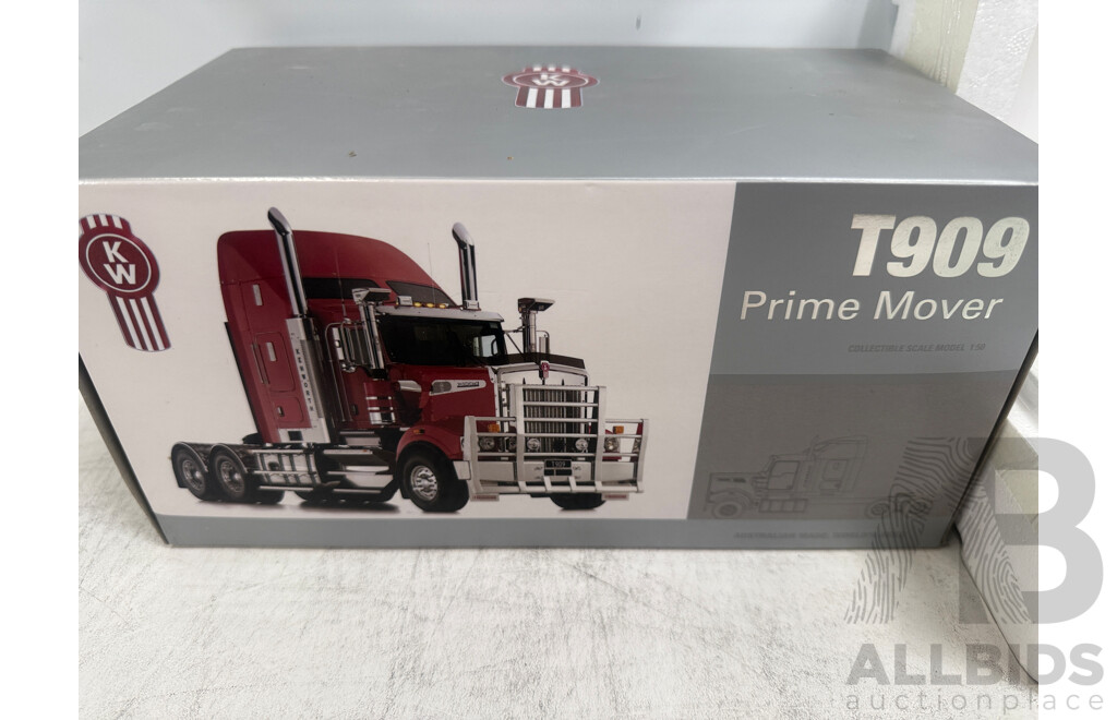 Kenworth T909 Prime Mover Collectable Scale Model 1:50 - Z01366 Vinatge Burgundy