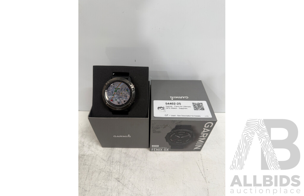 Garmin - Fenix 6x Ultimate GPS Watch - Sapphire