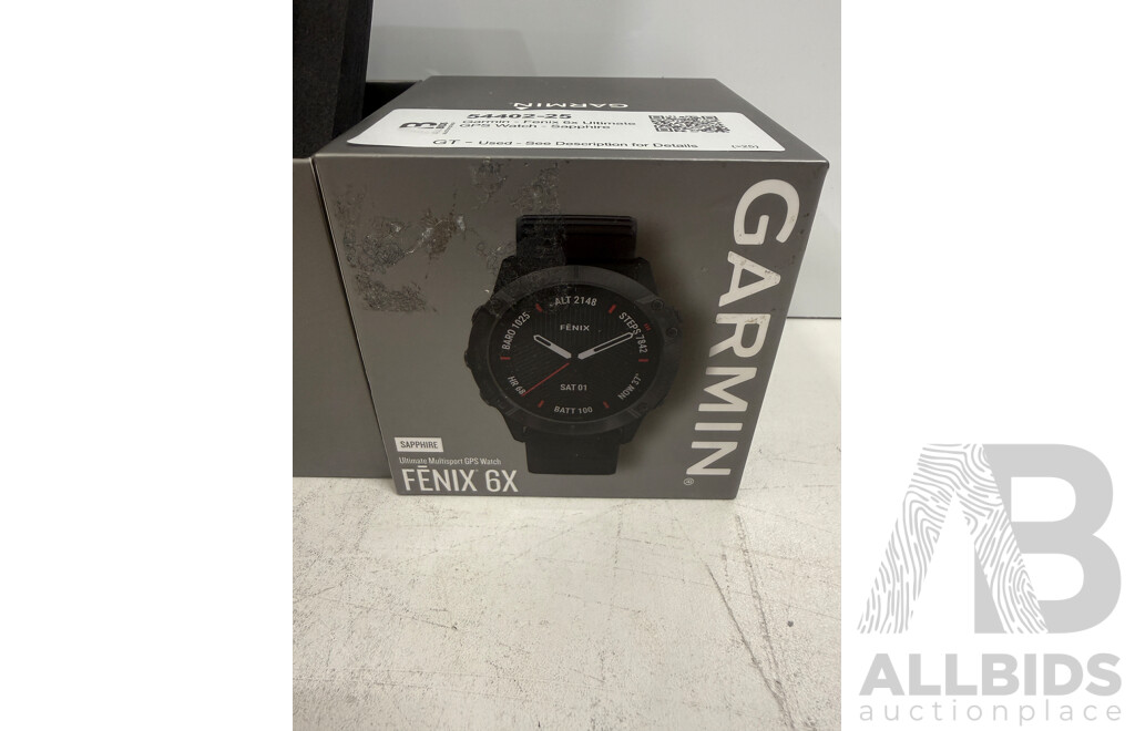 Garmin - Fenix 6x Ultimate GPS Watch - Sapphire