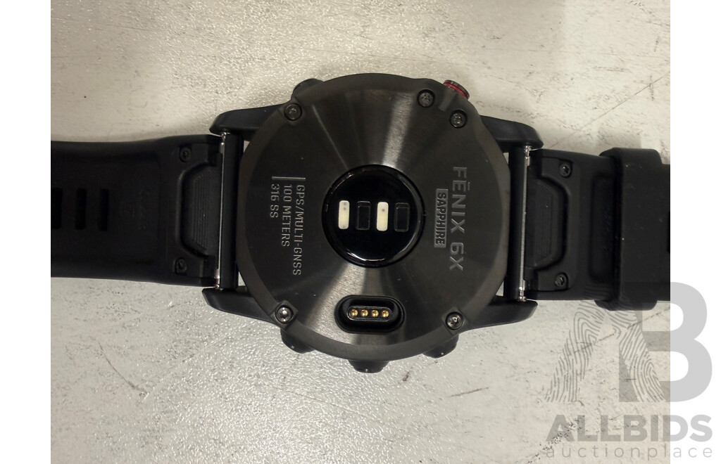 Garmin - Fenix 6x Ultimate GPS Watch - Sapphire