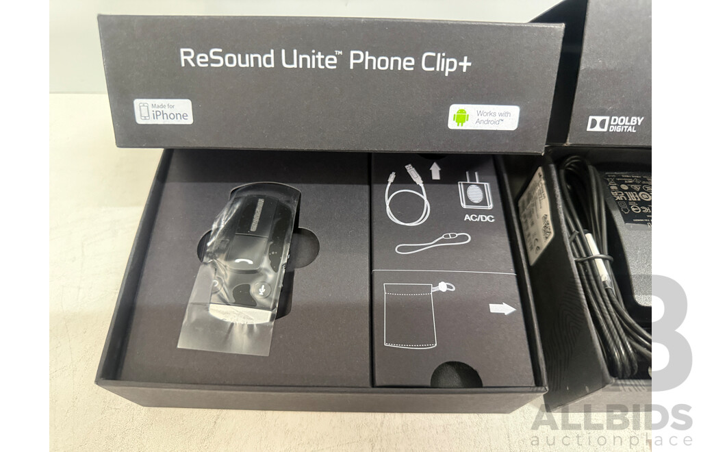 Resound Unite Kits - TV Streamer 2 + Multi Mic + Phone Clip+