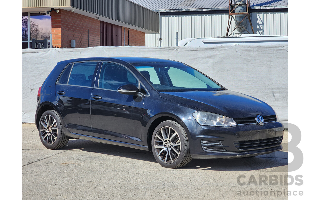 5/2014 Volkswagen Golf 90 TSI AU MY14 5d Hatchback Black 1.4L