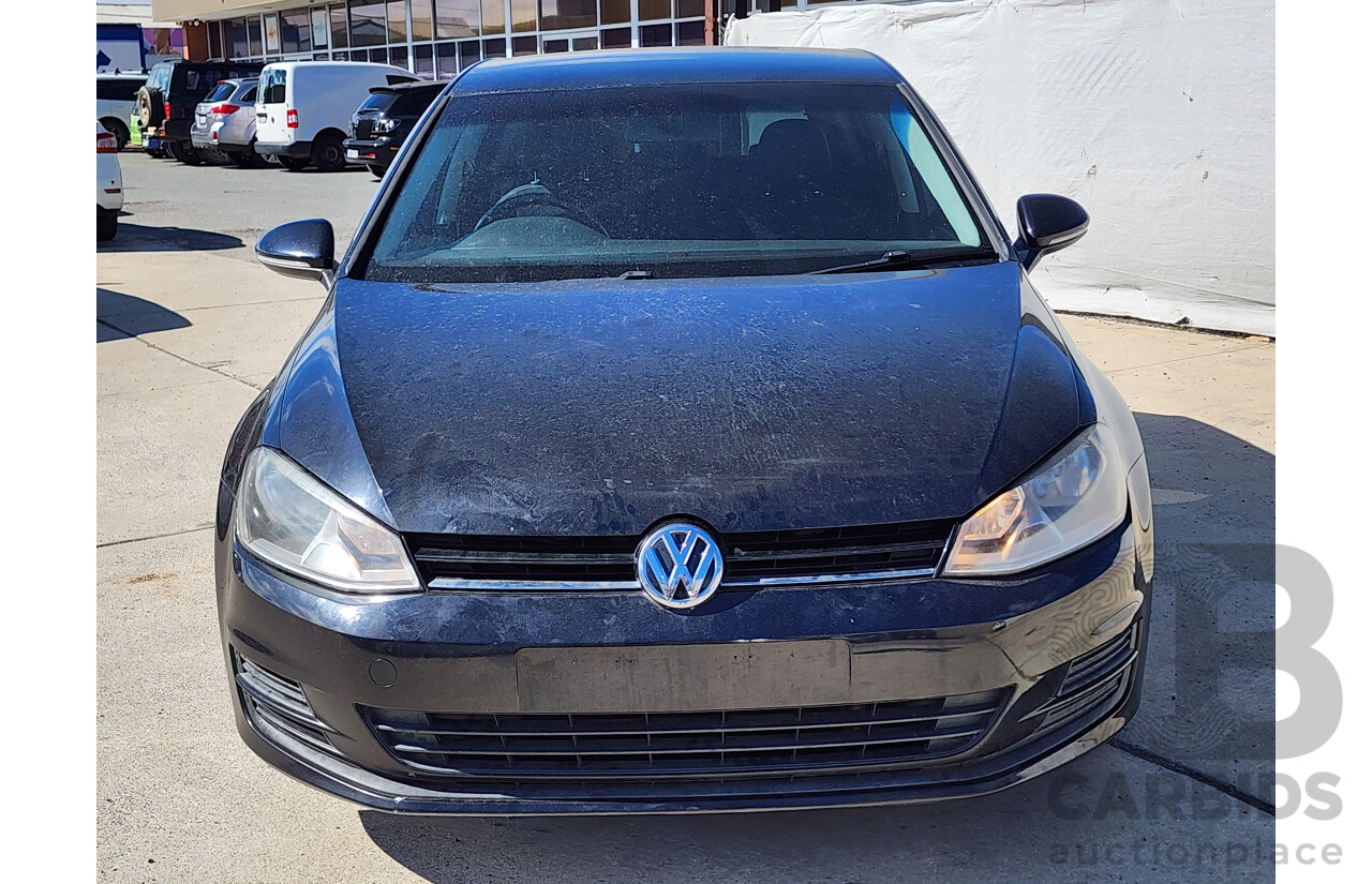 5/2014 Volkswagen Golf 90 TSI AU MY14 5d Hatchback Black 1.4L