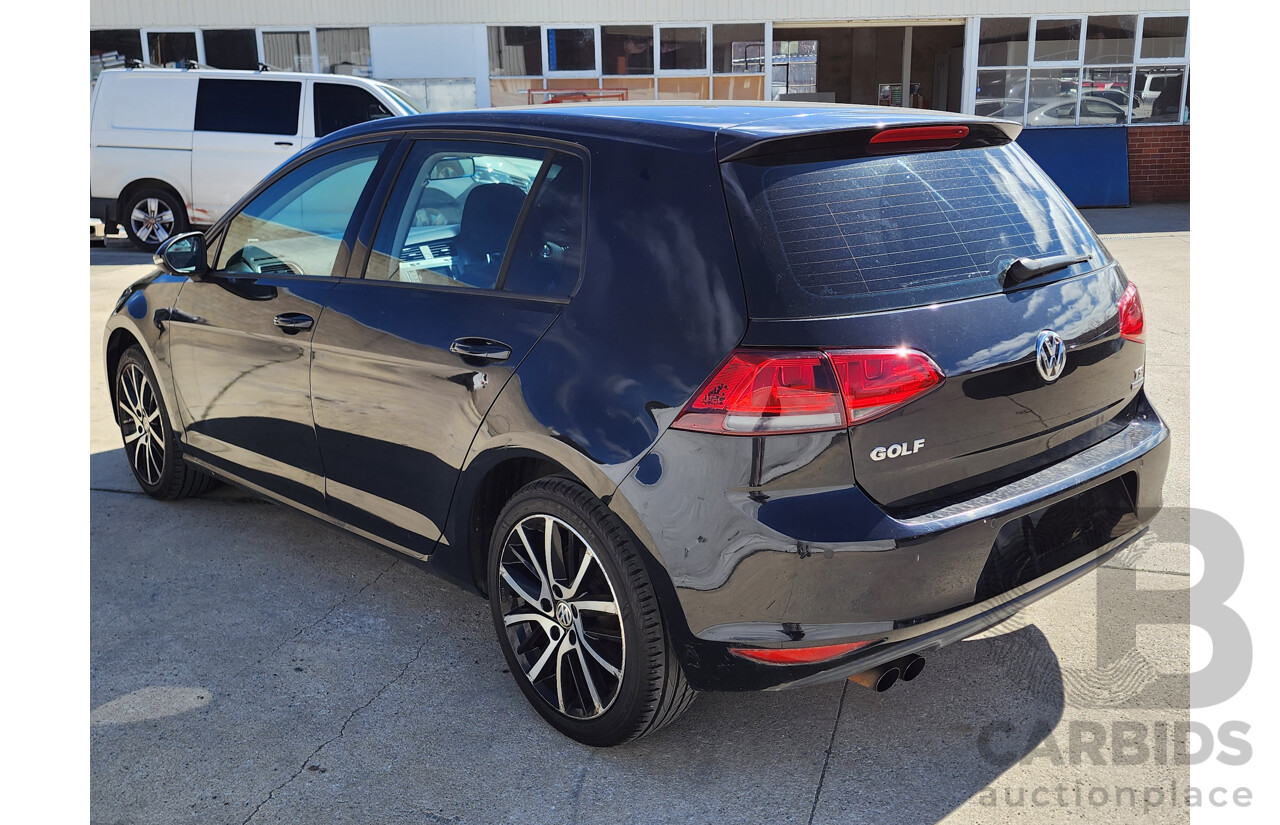 5/2014 Volkswagen Golf 90 TSI AU MY14 5d Hatchback Black 1.4L