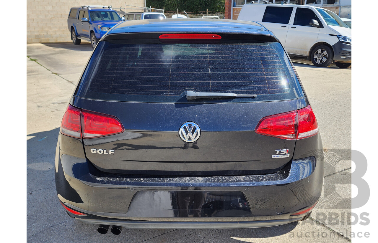 5/2014 Volkswagen Golf 90 TSI AU MY14 5d Hatchback Black 1.4L