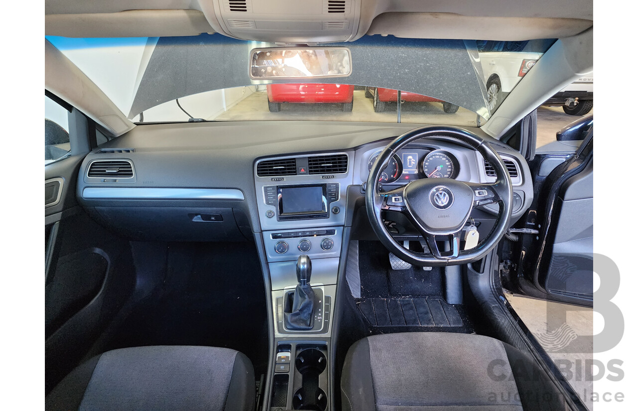5/2014 Volkswagen Golf 90 TSI AU MY14 5d Hatchback Black 1.4L