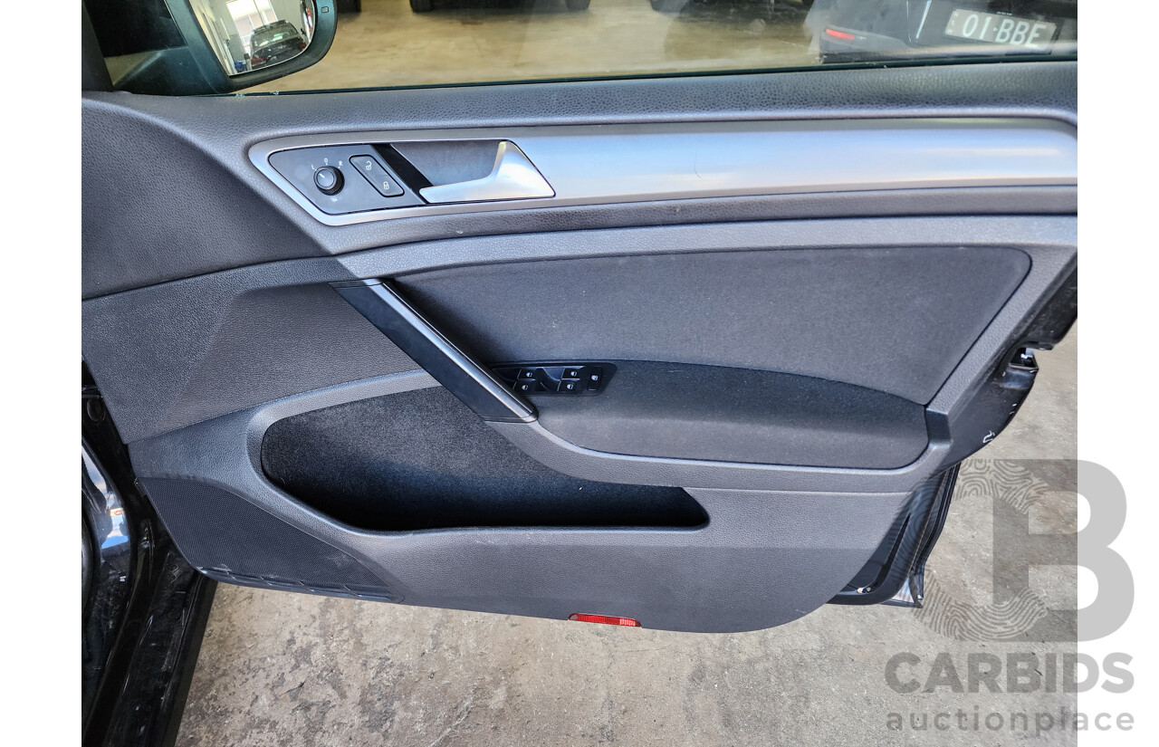 5/2014 Volkswagen Golf 90 TSI AU MY14 5d Hatchback Black 1.4L