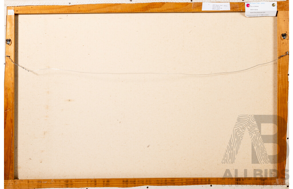 John Taylor (20th Century, Australian, 1921-2012), Venice, (1967), Original Oil on Canvas, 61 x 91 cm