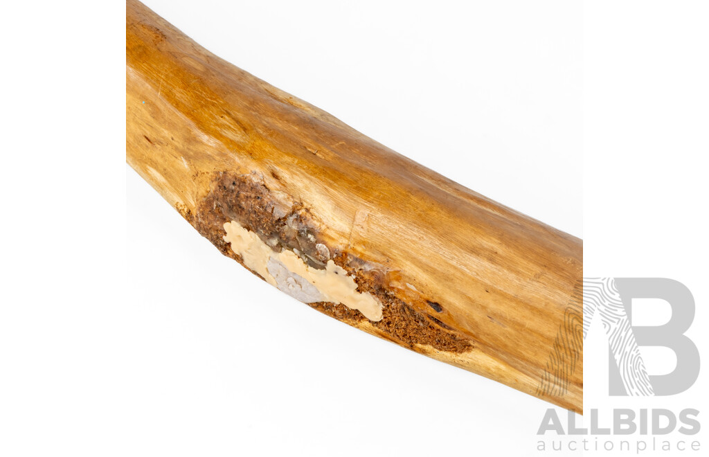 Artist Unknown (20th Century, Indigenous-Australian), Curved Plain Vintage Didgeridoo - 128 cm (approximate length)