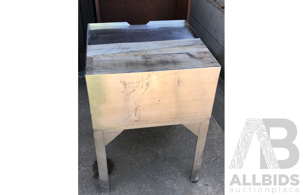 Modern Aluminium Framed Butchers Block