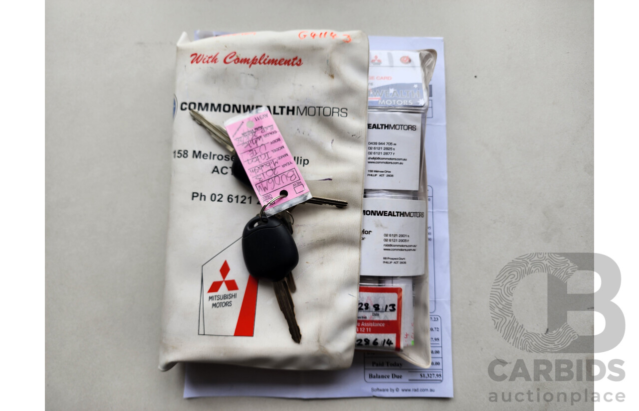 6/2013 Mitsubishi Triton GLX (4x4) MN MY13 Double Cab Utility White 2.5L