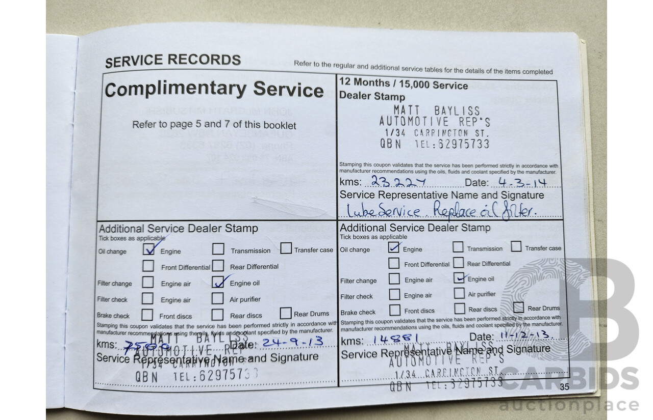 6/2013 Mitsubishi Triton GLX (4x4) MN MY13 Double Cab Utility White 2.5L