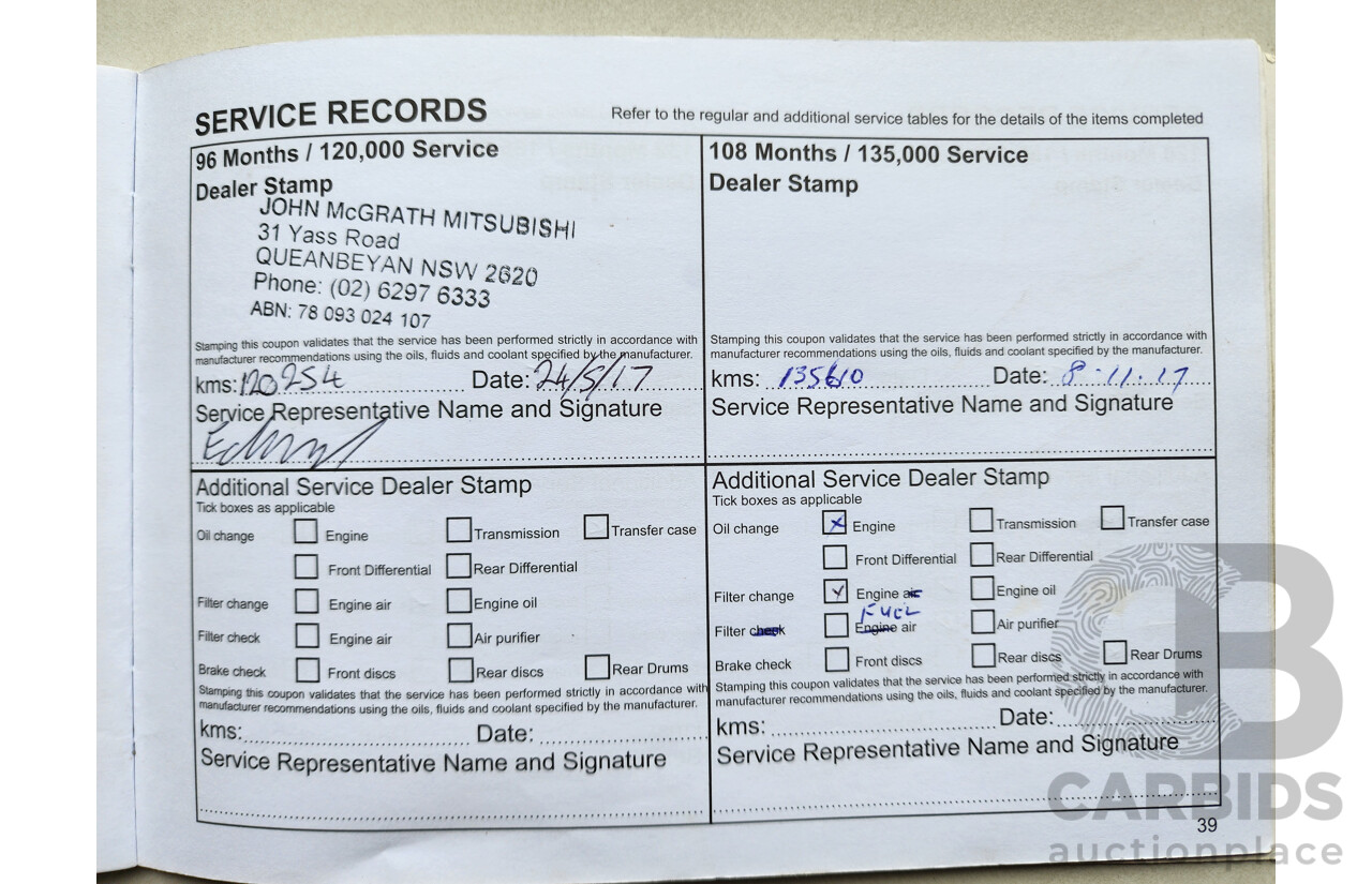 6/2013 Mitsubishi Triton GLX (4x4) MN MY13 Double Cab Utility White 2.5L